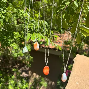 Polished Healing Stone Pendants | Sterling Silver