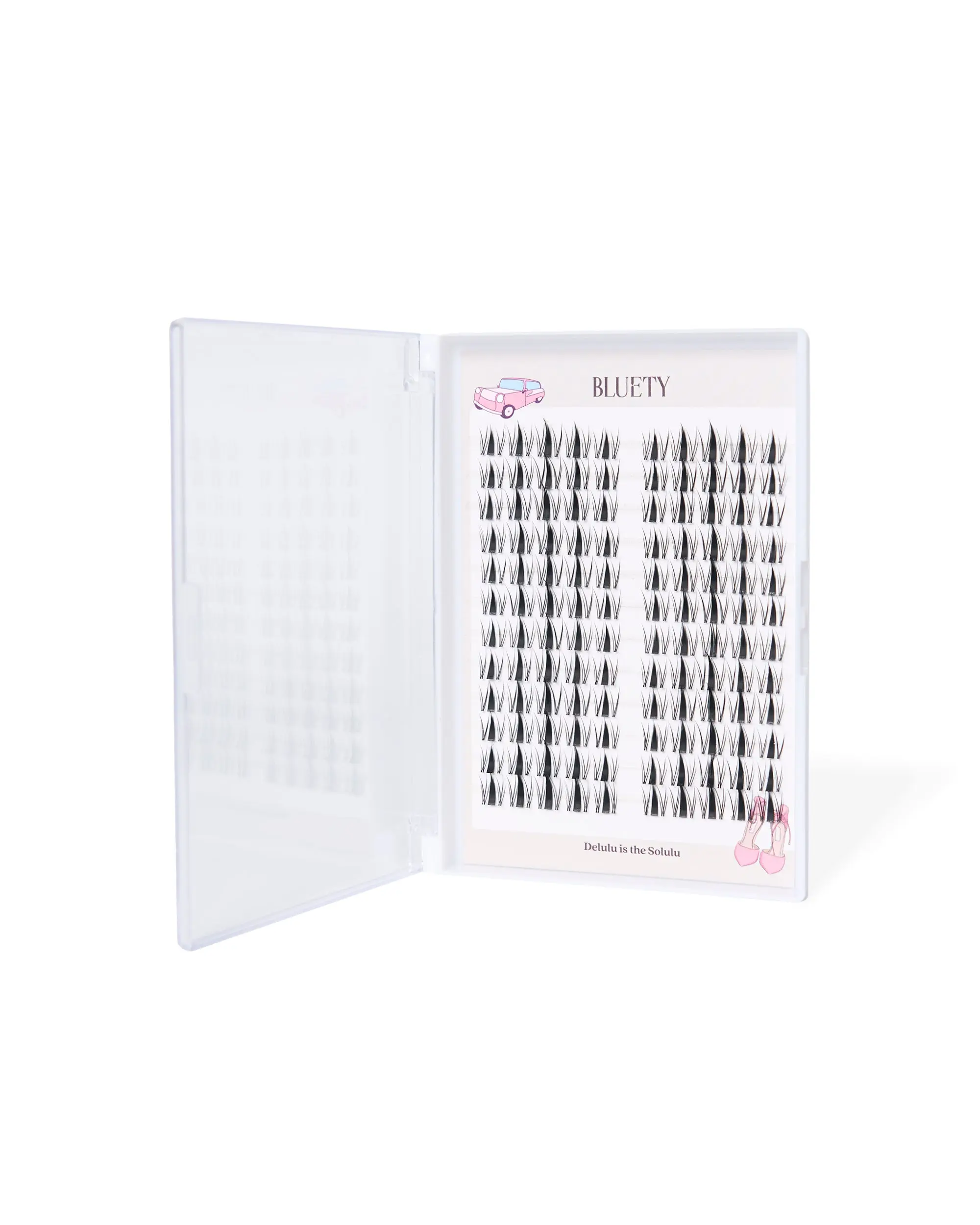 Delulu is Solulu | 13mm Spikey Lash, Wispy Lashes, Anime Manhwa Lashes, Invisible Band, Vegan, Cruelty Free, Reusable | 13mm Spikey Lash, Wispy Lashes, Anime Manhwa Lashes, Invisible Band, Vegan, Cruelty Free, Reusable