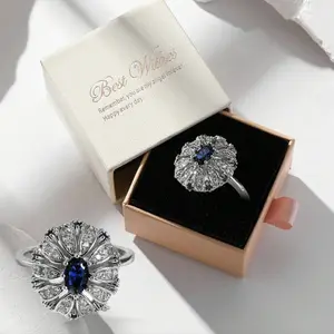LUXURY Shiny Sunflower Ring Zirconia for Adults - Sparkling & Elegant Design Perfect for Special Occasions & Everyday Wear