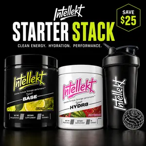INTELLEKT Starter Stack | Pre Workout Powder, Hydration & Shaker Bundle