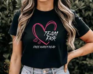 Team FKR T-Shirts, Free Karen Read, Heart Design Tee, Support T-Shirt, Activism T-Shirt, Statement Tee, Political T-Shirt, Justice T-Shirts