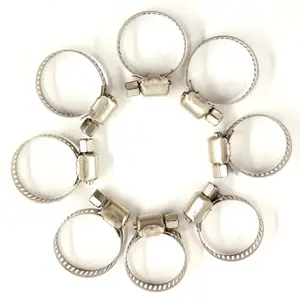 Stainless Steel Drive Hose Clamps Fuel Line Worm Clips 50 Pack 3/4"-1"