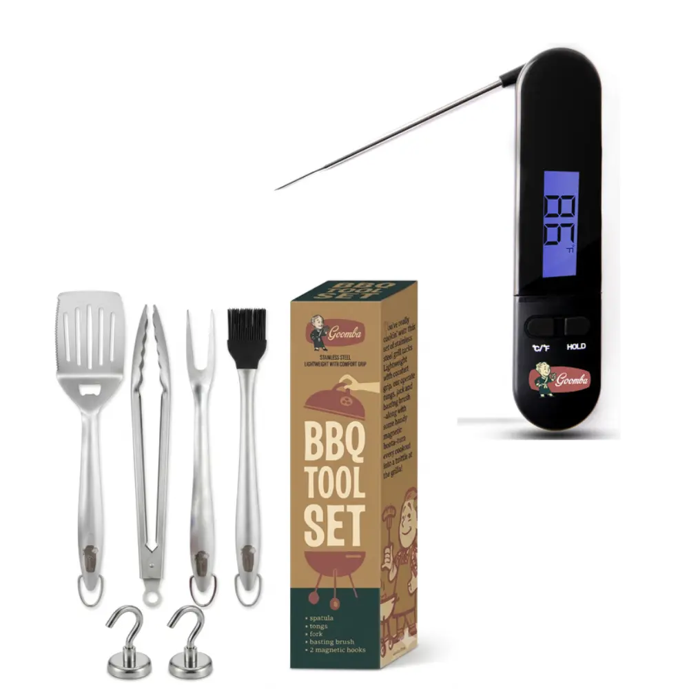 Meat Thermometer and BBQ Tools Bundle