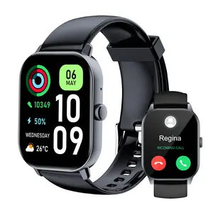W03 Bluetooth 5.3 Calling Fitness & Health Smartwatch 1.91″ HD Color Touchscreen 24/7 Heart Rate SpO₂ Blood Pressure Sleep Tracking IP68 Waterproof Long Standby Android Compatible