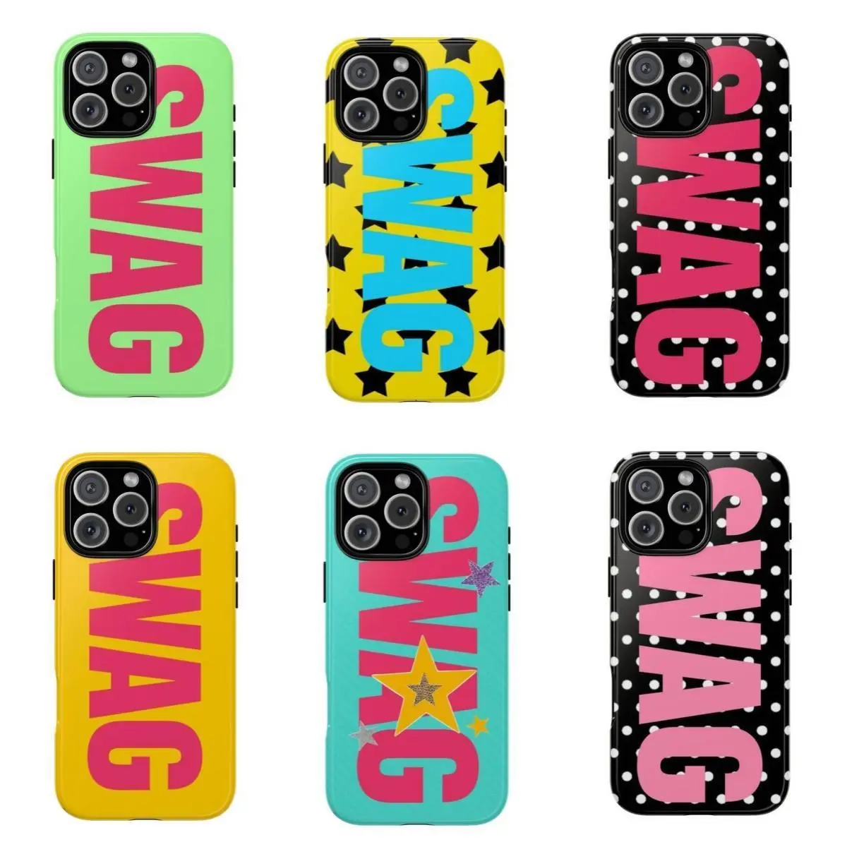 SWAG Street Style Phone Case Compatible for iPhone 17Promax 16 15 14 13 12 11 and for Samsung S21-S25 Perfect Gift for Friends Her/Him
