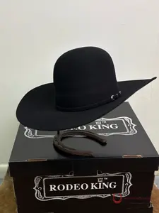 RODEO KING 10X BLACK OPEN CROWN