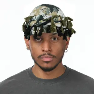 Turban for Men Vintage Twist Head Wraps Durag Satin Lined Halo Turban for WoMen Modal and Satin Turban Scarf Tie,muslim men,streetwear,mens hats