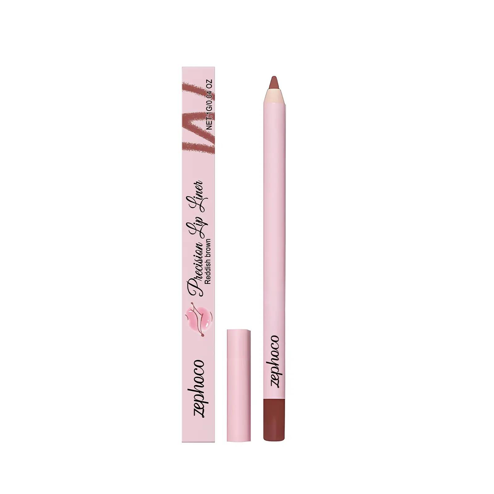1-piece/2-piece set Red-brown lip liner Natural, long-lasting, smudge-resistant Everyday color lip liner Matte Lip Pencil Lip Liner Makeup Lippie Pencil
