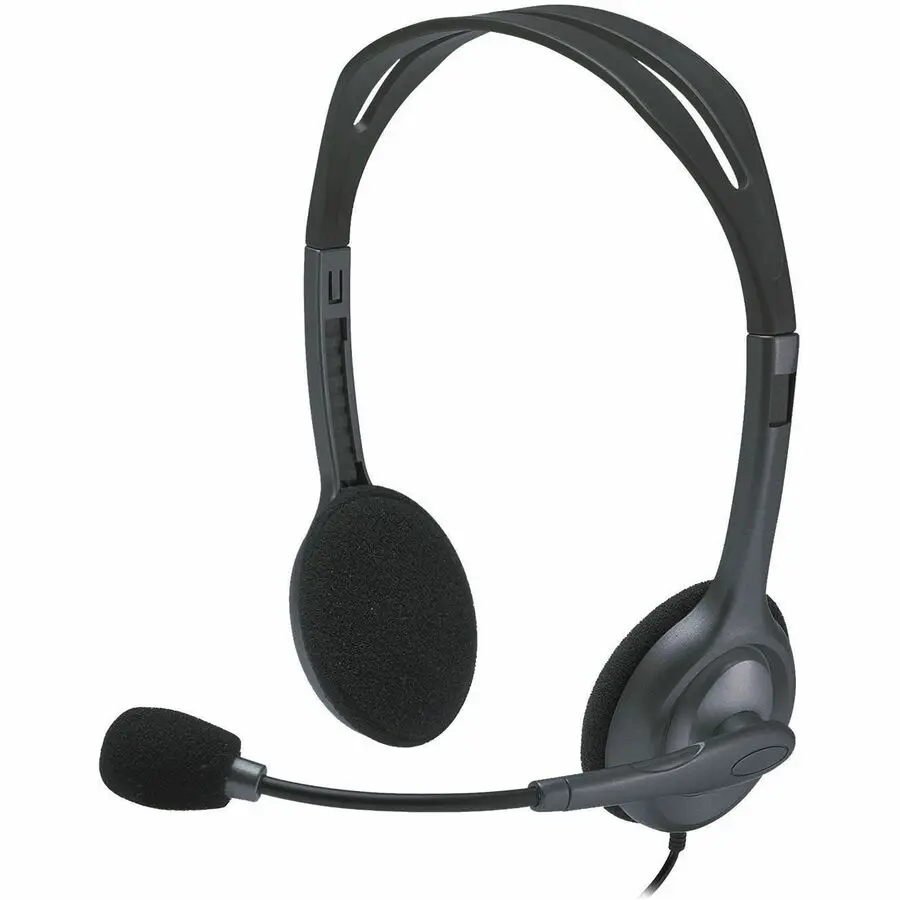 Logitech Stereo Headset H111 w/ Noise-Canceling Mic