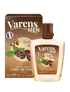 Varens For Men CAFE VANILLE Eau De Toilette for MEN - Gourmand, Elegant, Bold - Notes of Coffee, Bergamot, Rum, Lavender & Musk - Luxuriously Captivating - 3.4 FL OZ by Ulric De Varens