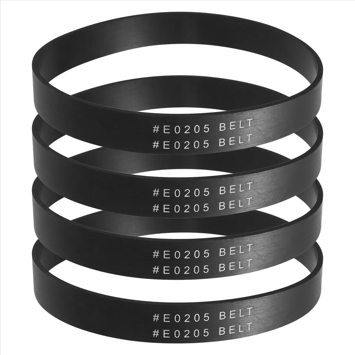 14.7x325mm Durable Flexible Rubber Vacuum Cleaner Belts, 4-Pack Replacement for Eureka Style U E0205 Upright Vacuum, Easy-to-Install for NEU202, NEU181, NEU180 Models