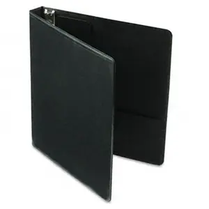 Cardinal 17201 Vinyl ClearVue XtraValue Custom Slant D-Ring Presentation Binder, 1'' Capacity, Black Office Binders, Custom Binder Binders