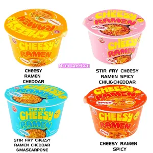 OTTOGI  OTOKI Cheesy Ramen Bowl Korean Instant Noodles with Quick & Easy Meal 4 flavors to choose: Spicy Chili & Cheddar Flavor, Cheddar & Mascarpone Flavor，Spicy Flavor，Cheddar Flavor