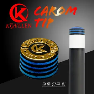 Konllen 3C Billiard Cue Tip, 14mm, 9 Layer Pigskin Material, Durable Pool Cue Accessory, Ideal for Enhanced Performance, Billiards Accessories
