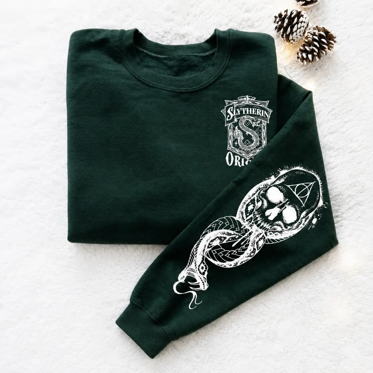 Slytherin Shirt, Hogwarts Uniform, Wizards House Apparel, Bookish Outfit, Potterhead Gift, Magical Wizard Merchandise, Best Gift Idea