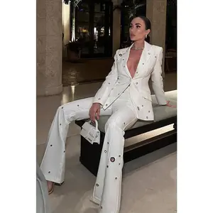 Angela Blazer Pants Set (Pantsuit)