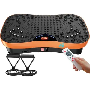 AXV Vibration Plate Fitness Platform Exercise Machine Vibrating Lymphatic Drainage Shaking Workout Full Body Shaker Vibrate Stand Shake Board Sport Gym Pad for Women Men