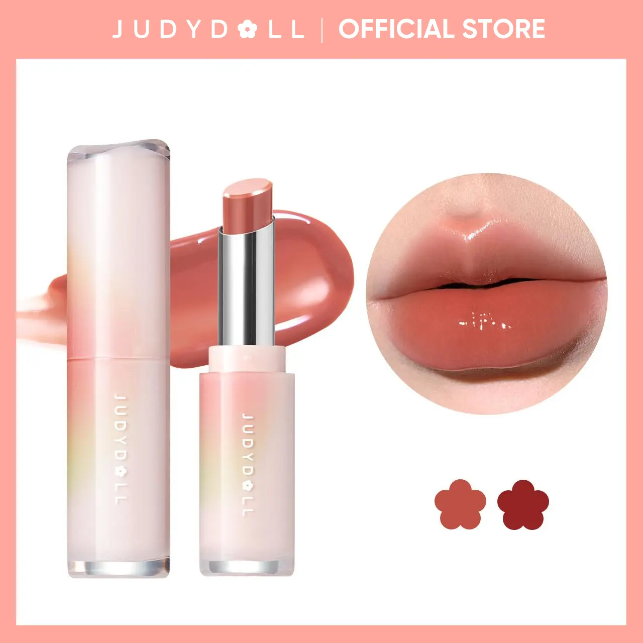 JUDYDOLL Watery Glow Lipstick, Blur, Non-Fading, Non-Stick Cup, Waterproof, Moisturizing, Smooth, Plumping, Diverse Shades, Not Easy To Fade, Makeup, Cosmetic, Refresh Look, Summerwins