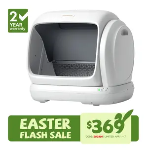 Meowant SC09 Plus Self-Cleaning Cat Litter Box 106L Extra-Large Space Low Entrance Automatic with Safety Sensor Anti-Pinch APP Control Odor Free Mat & Liner