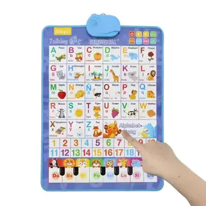 Kids' English-Spanish Alphabet Poster FunBilingual Learning ABC & Basic Vocabulary Number Chart Early Education Toy Classroom Decoration Educational Language Learning Tool - Cards tiktokshopspringglowup summervibes