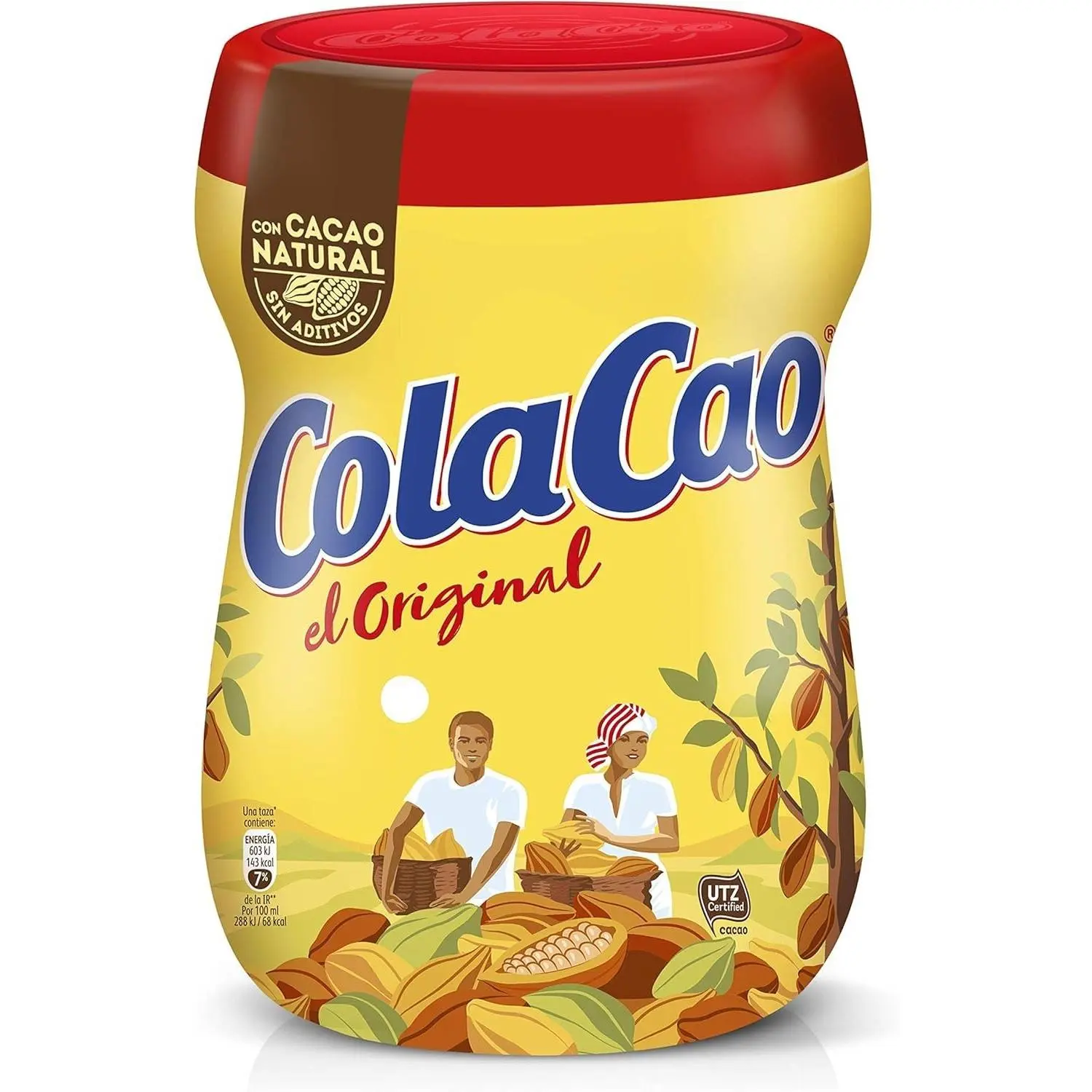 Original Cola Cao Chocolate Drink Mix (13.76 ounces/390 grams)