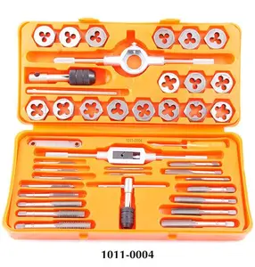 Precise 41-Piece #41/2 in Tap & Die Specialty Hand Tool Set, Featuring Hexagon Dies and Marked Index for Precision Applications