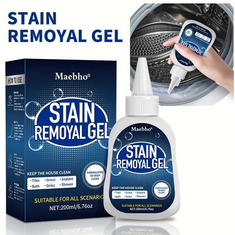200ML Mold Removal Gel, Mold Remover Liquid, Household Cleaner, Kitchen Cleaning Product for Washing Machine, Kitchen Sink, Toilet Bowl, Effective Mildew Cleaner, Easy to Use, Long-Lasting Formula