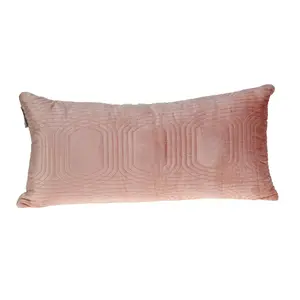 Parkland Collection PILL21386P Iphis Transitional Pink Rectangle Throw Pillow