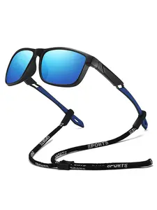 The latest style patchwork sports with chain sunglasses are suitable for all genders, offering various lens colors and UV400 protection. The classic patchwork frame features rubber nose pads and temple tips to ensure comfort during outdoor activities.