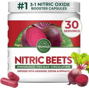 Truwild Beet Root Nitric Oxide Booster  | Boost Stamina, Energy & Blood Flow Naturally | 30-Day Satisfaction Guarantee