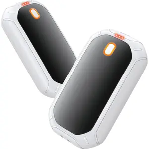 2 Pack Hand Warmers Rechargeable, 2025  Portable  Electric with 12hrs Warmth, Double-Sided Heating Pocket Size for Outdoors, Camping - Winter Gifts for Women Men