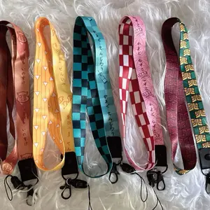 Demon Slayer Lanyards - Japanese Anime Ghost Killer Lanyard Collection with Colorful Patterns and Secure Clips