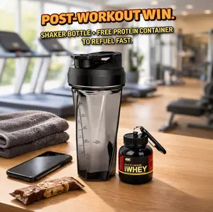 2.0 Vortex Blender Shaker Bottle Holds upto28oz | No Blending Ball or Whisk JUSA Made | Portable Pre WorkoutWhey Protein Drink Shaker Cup | Mixes CocktailsSmoothies Shakes | Top Rack Safe