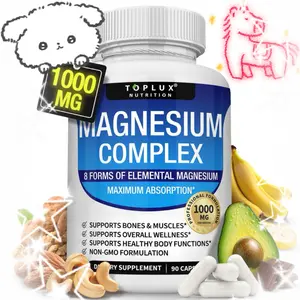 Toplux Magnesium Complex 1000mg | 8 Forms, Easy Absorption Daily Supplement