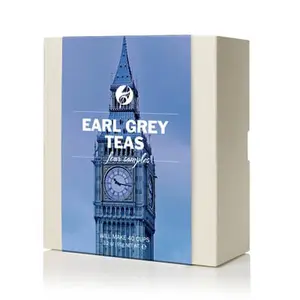 Earl Grey Tea Sampler Set with 4 Different Flavors - Total Weight 3.2 oz - Makes 40 Cups, Traditional Tea