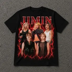 Vintage Jimin Bootleg T shirt wash tee unisex, Kpop World Tour Concert Outfit for fans