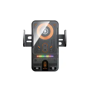Car Wireless Charger, Car Air Vent Phone Holder, Multifunctional Car Phone Holder with LED Light, Universal Car Interior Accessories, Phone Charging Accessories