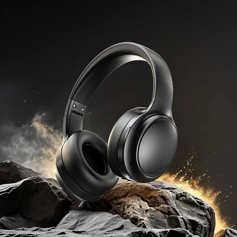T75 ANC Wireless Bluetooth Headphones Over-Ear, Active Noise Cancelling, 130hPlaytime, Deep Bass, Foldable Stereo Headset for Travel/Work/Phone Calls