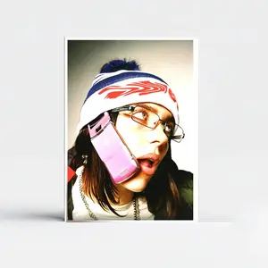 (No Frame) Billie Poster Retro Cute, Wall poster decor home