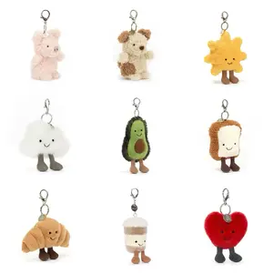 Jellycat Soft Plush Keychain – Stuffed Animal Keychains, Cute Animals, Fun Gift Ideas for Kids, Birthdays and Collectors, Keychains