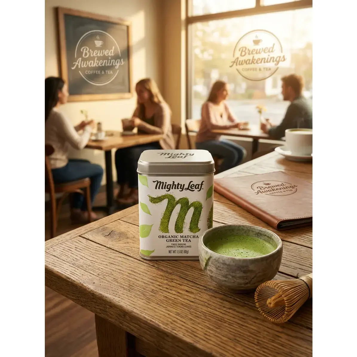 Organic Japanese Ceremonial Matcha Green Tea Powder - Natural, Traditional Flavor, 1.5oz