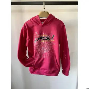 2025HipHopSpiderHoodiesSetY2kHoodieTracksuitPulloverSweatshirtForMenMatchingHoodiesForCouplesClothingCotton