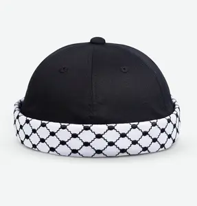 Men's Premium Brimless Cap - Black Kuffiyeh