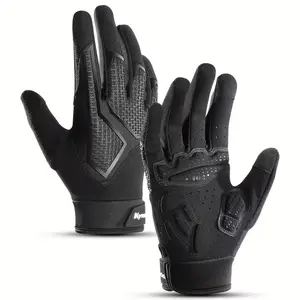 Long-finger touchscreen cycling gloves, comfortable and breathable with thickened palm padding, suitable for cycling, outdoor sports, and general fitness.