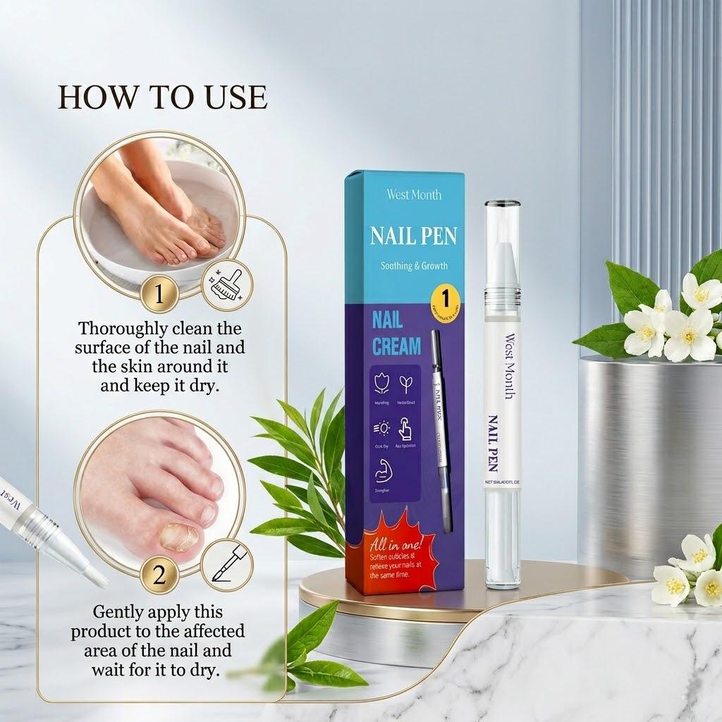Nourishing Nail & Cuticle Care Pen - Hydrates, Strengthens & Smooths Dry Nails