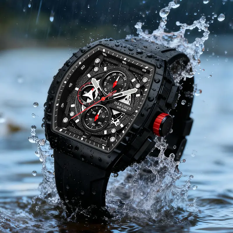 Men's Business Father's Day gift  Quartz Watch Chronograph Quartz MovementLuminous Date WaterResistant for Party DailyWear Birthday Gift with Box