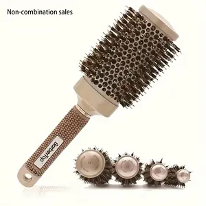 Professional Hair Brush, Detangling Brush, Detangler Brush, Round Tube Hair Styling Comb, 4 Sizes for Choice, Heatless Hair Styling Tool for Women & Men, Metal Round Brush, Gift