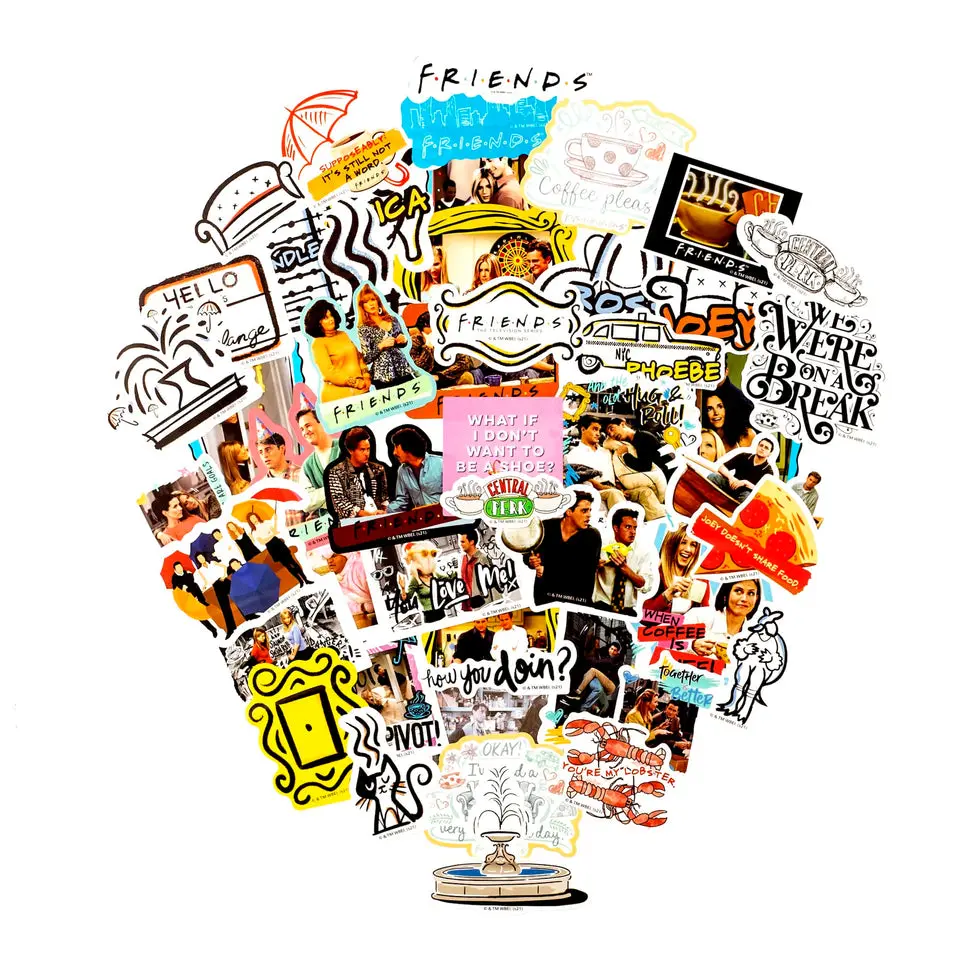 Friends Besties Decals (50-Pack)