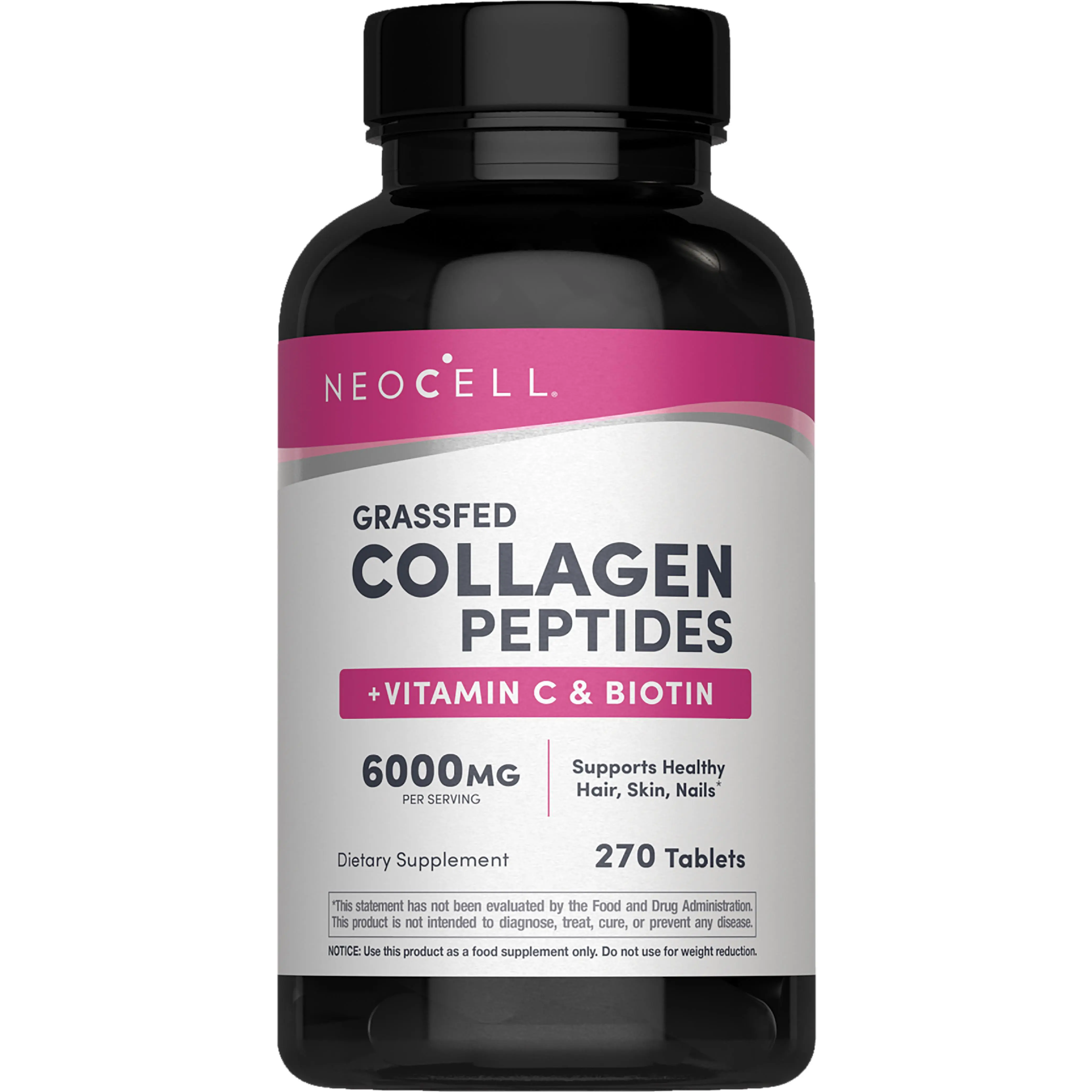 NeoCell Collagen Tablets – Supports Healthy Hair, Skin, & Nails – With Vitamin C & Biotin – 6000mg – Grassfed – 270 Tablets NeoCell Collagen Tablets – Supports Healthy Hair, Skin, & Nails – With Vitamin C & Biotin – 6000mg – Grassfed – 270 Tablets