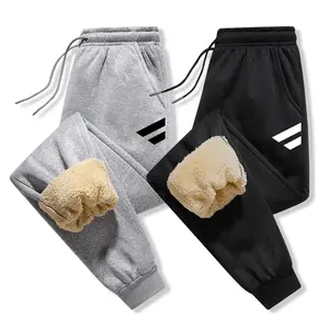 Mens Thermal Fleece-Lined Thickened Pants, Menswear Thermal Menswear Comfy Trousers, Floral Winter Casual Bottoms for Outdoor Sports & Daily Wear